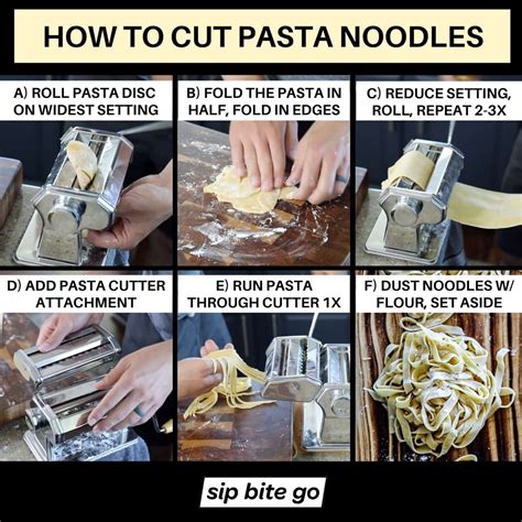 Homemade Pasta Recipe (Fettuccine, Linguini, Spaghetti) | Sip Bite Go