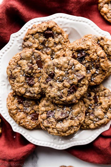 Dark Chocolate Chunk Oatmeal Cookies - Sally's Baking Addiction
