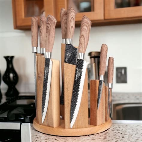 Wooden Magnetic Knife Block, Magnet Knife Holder, Double Sided Knife ...