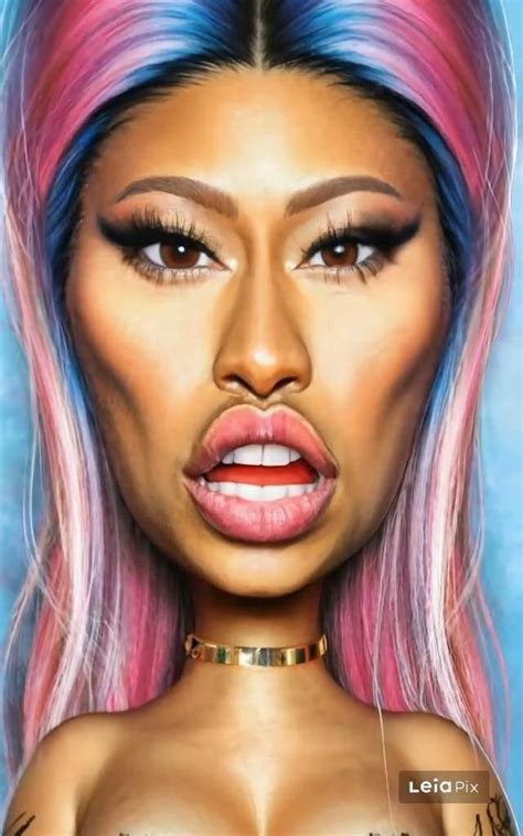 Celebrity Nicki Minaj humor live caricature