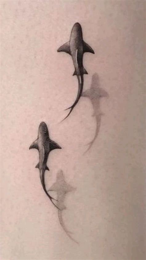 Shark Tattoo With Shadow