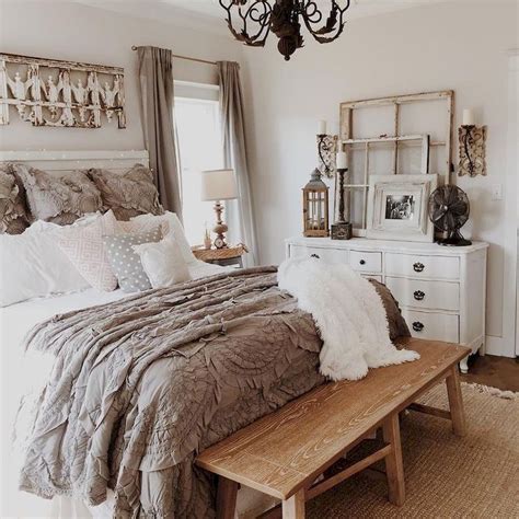 Here are 45 awesome rustic farmhouse decor ideas for your bedroom ...