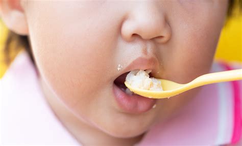 Baby Eating Rice