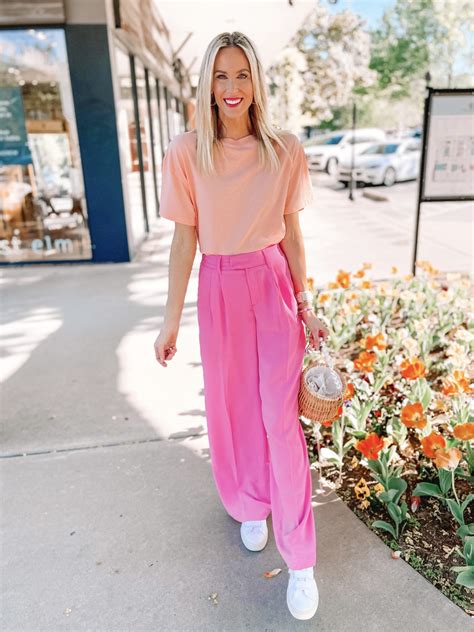 Pink Wide Leg Pants - Straight A Style