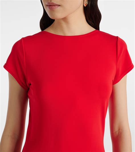 Jersey midi dress in red - Polo Ralph Lauren | Mytheresa