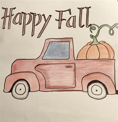 easy fall drawings for beginners - Antonetta Quintana