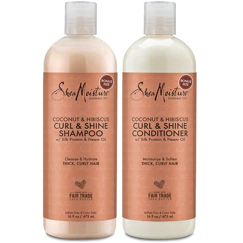 Amazon.com : SheaMoisture Coconut & Hibiscus Curl & Shine Shampoo ...
