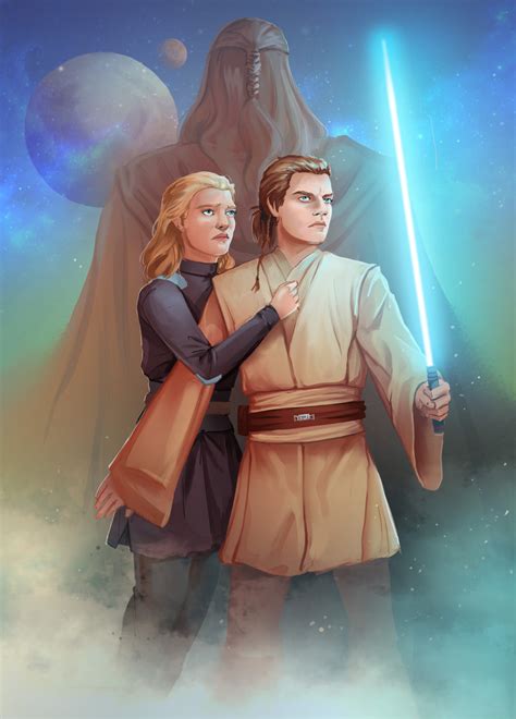 Obi Wan Kenobi And Satine Duchess Side By Side