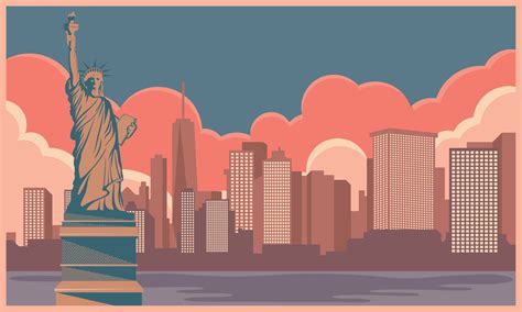 new york city cityscape 10853633 Vector Art at Vecteezy