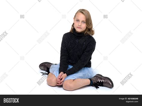 Woman Sitting On Knees