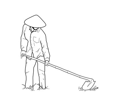 Farmer Drawing at PaintingValley.com | Explore collection of Farmer Drawing