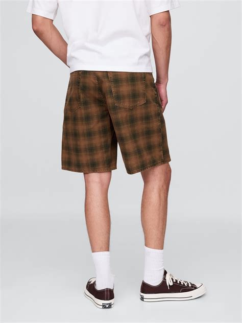 Plaid Canvas Shorts | Gap