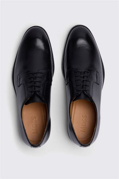 Cambridge Black Derby Shoes | Buy Online at Moss