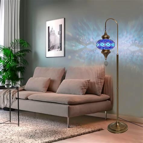 tygvhux Enchanting Turkish Mosaic Floor Lamp - Moroccan Swan Neck ...