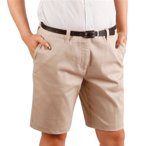 womens twill chino shorts | ladies plain short | business clothes | buy ...