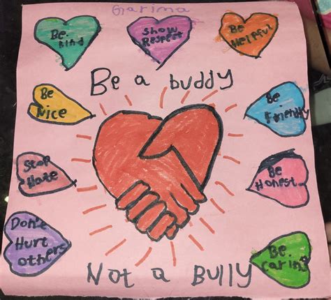 Anti bullying poster for kids – Artofit