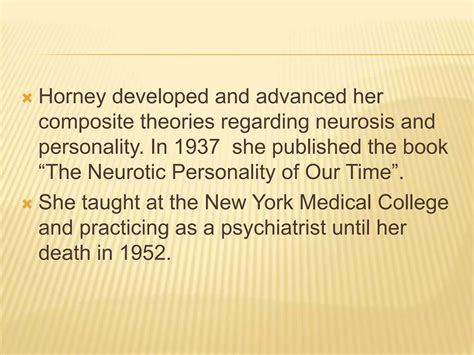 Karen horney personality theory | PPTX