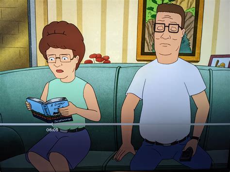 In S11 E2 "SerPunt" you can see Peggy rereading the book "A Dinner Of ...