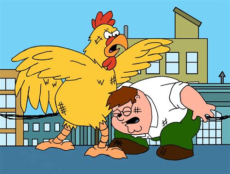 Peter Griffin & Chicken | Family guy chicken fight, Family guy chicken ...