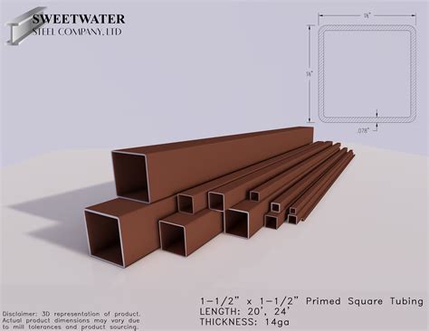 1-1/2" x 1-1/2" Square Tubing - Sweetwater