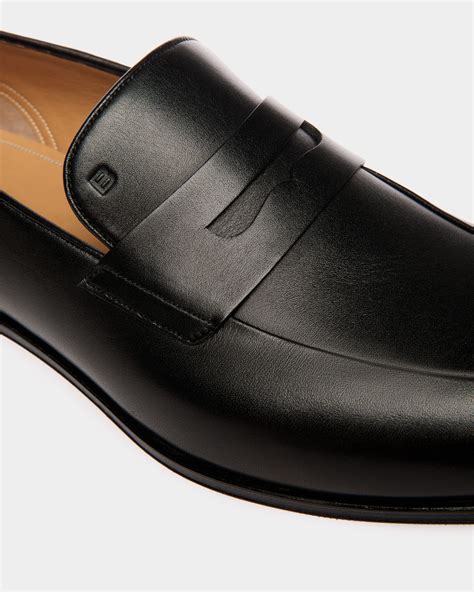 Men's Black Westminster Loafer In Black Leather | Bally Global