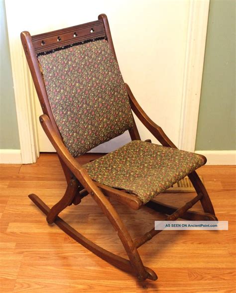 Folding Wooden Rocking Chair Antique : Beautiful chair that has been ...