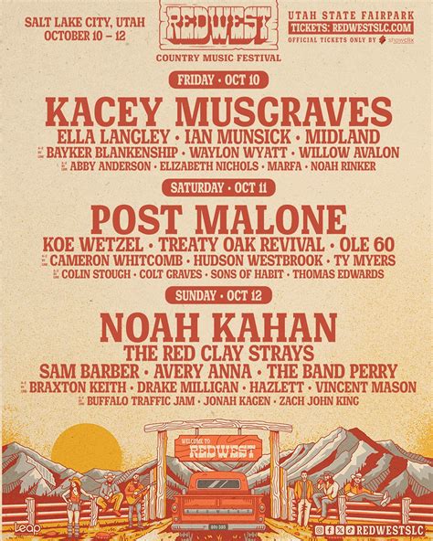 REDWEST 2025 Lineup Announced! - Utah Concert Review