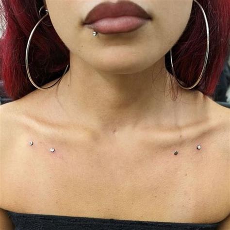 These dermal piercings are the perfect accessories to your anatomy 🤩 ...