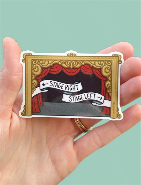 Stage Right Stage Left Theatre Sticker Waterproof Laptop Decal Gift for ...