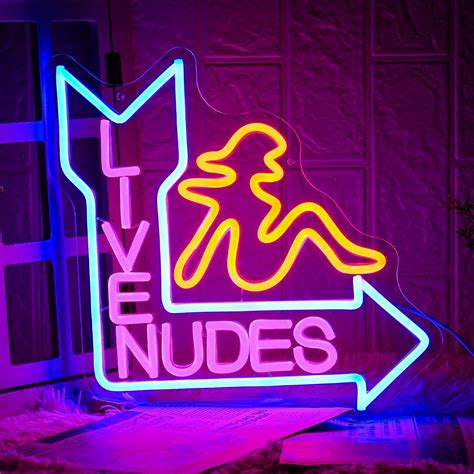 Amazon.com : Live Nudes Neon Sign Live Nudes Led Neon Signs for Wall Decor Dimmable Neon Sign ...