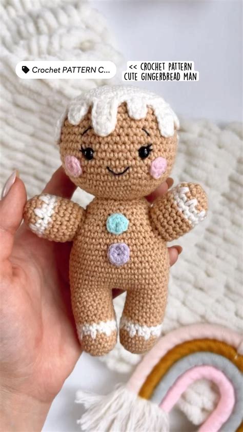 Gingerbread man amigurumi free pattern – Artofit