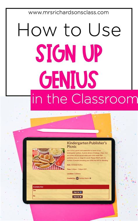Save Your Sanity with SignUpGenius - Mrs. Richardson's Class | Parents ...