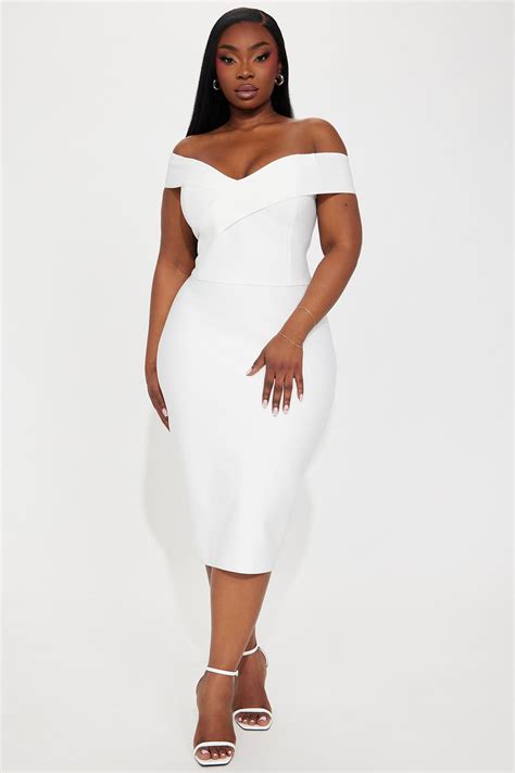 White Plus Size Dresses