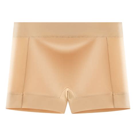 KGJQ Ice Silk Undershorts Seamless Shorts Under Dresses Underwear Smooth Fabric Safety Leggings ...