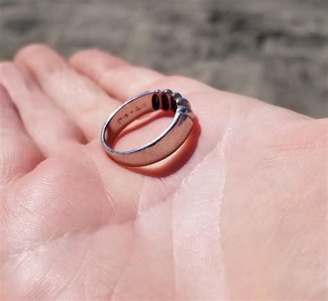 Platinum wedding ring found and returned to owner!! : r/metaldetecting