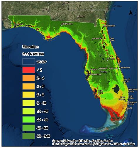 Topographic Map Of Florida Elevation at Caitlyn Buvelot blog