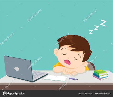 Student Sleeping In Class Cartoon