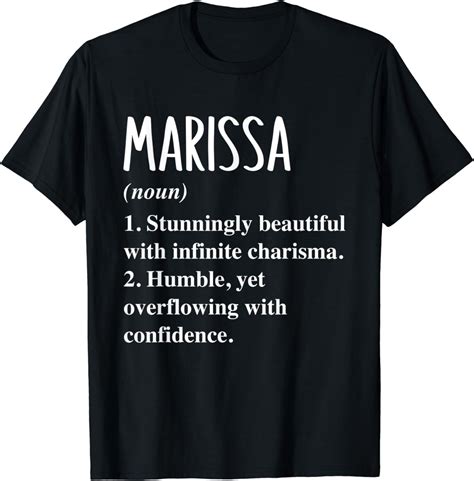 Amazon.com: Marissa First Name Definition Personalized Gift Idea T ...