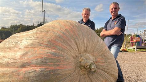 Suffolk mum grows 58-stone pumpkin to beat son in family challenge ...