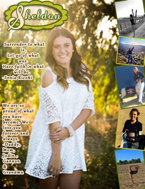 Senior Recognition Ad designed by Gustine High School Yearbook | Senior ...