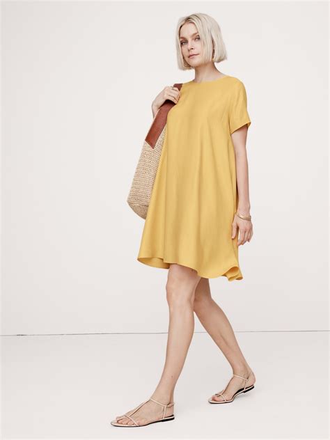 Aurelia Linen-Blend Mini Dress | Banana Republic