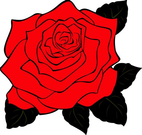 Red Rose Clip Art at Clker.com - vector clip art online, royalty free ...