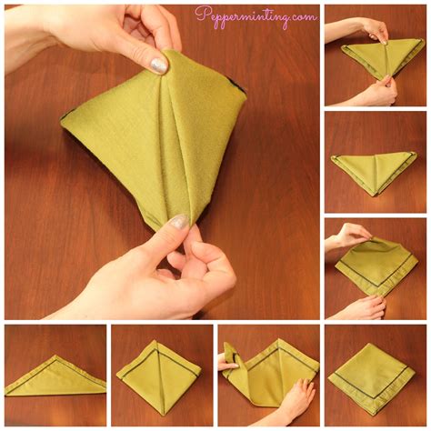 Simple Table Napkin Folding With Steps at Harold Spence blog
