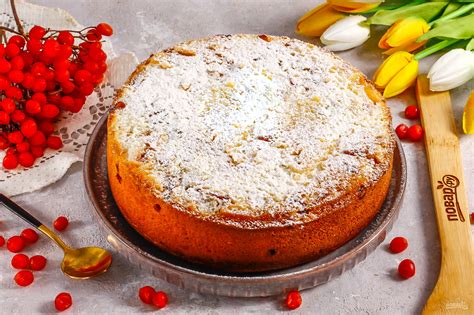 Пирог с калиной и яблоками - пошаговый рецепт с фото на Повар.ру