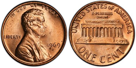 1969-D 1C No FG, FS-901, RD (Regular Strike) Lincoln Cent (Modern ...