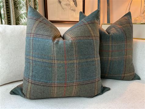 Kravet Shetland Plaid in Teal Wool by Mulberry for Kravet-cover(s ...