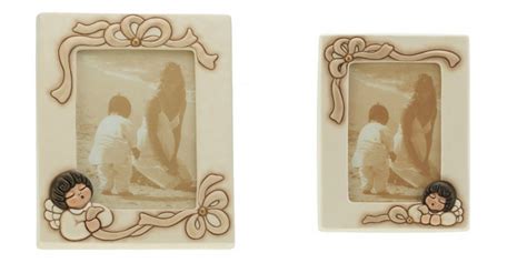 Portafoto Grande THUN A Forma Di Quadrifoglio - Decorazione Ceramica Per Casa, Regalo Portafortuna