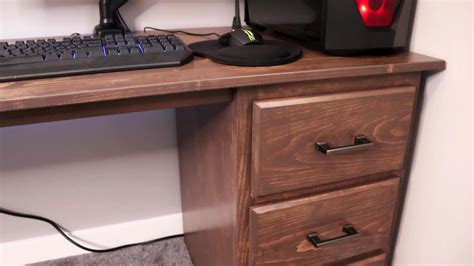 DIY Computer Desk | Cable Management, Storage, LED's : 13 Steps (with ...