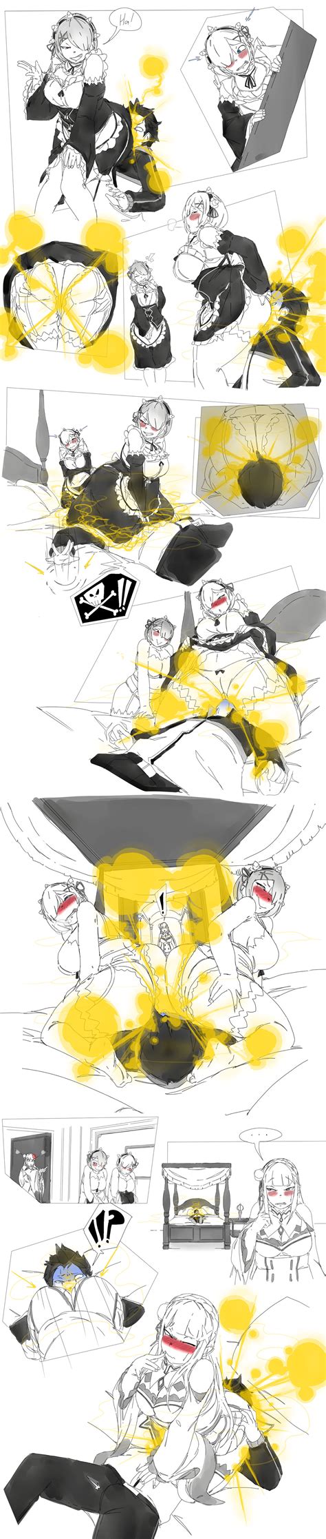 Rem and Ram Farting on Subaru by Nousername1234FTW on DeviantArt