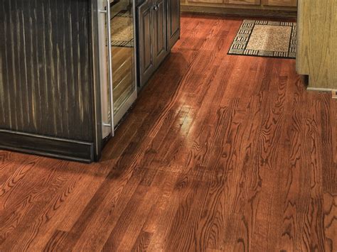 Gunstock Red Oak Smooth 3/4 in. T x 3 1/4 in. W Solid Hardwood Flooring ...